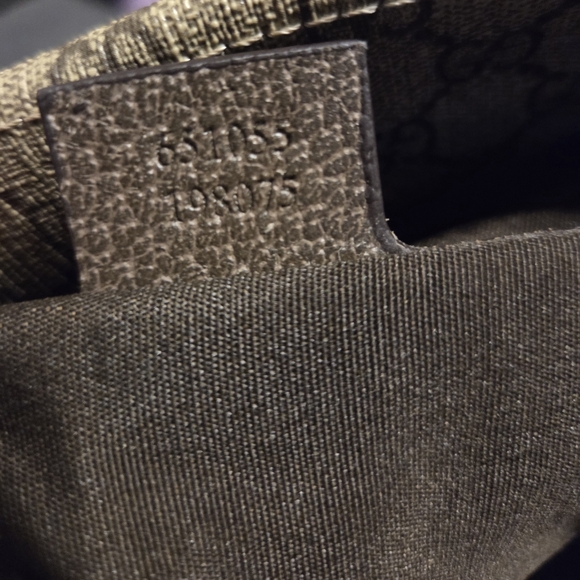 Tender GG Supreme Monogram Textured Dollar Calfskin Web Tote. - Picture 14 of 14